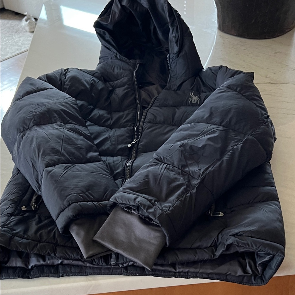Spyder Black Kids Puffer Jacket